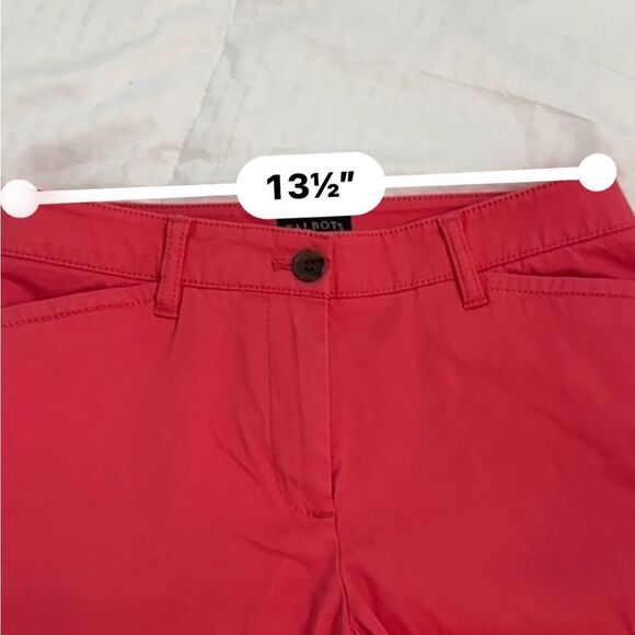 Talbots petite “the perfect Chino” 98% cotton 2% spandex, Vibrant Red Pants- 2P - Picture 3 of 13